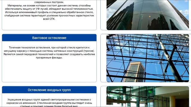 Спайдерное (планарное) остекление фасадов смотреть онлайн