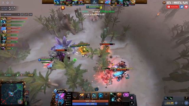 Weaver Support | 7.30e | High Kills with Pos 4 Weaver | Dota 2 Immortal Gameplay смотреть онлайн