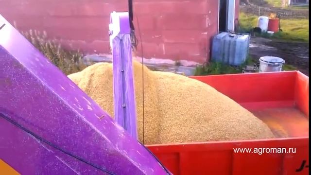 Работа вальцовой мельницы Murska