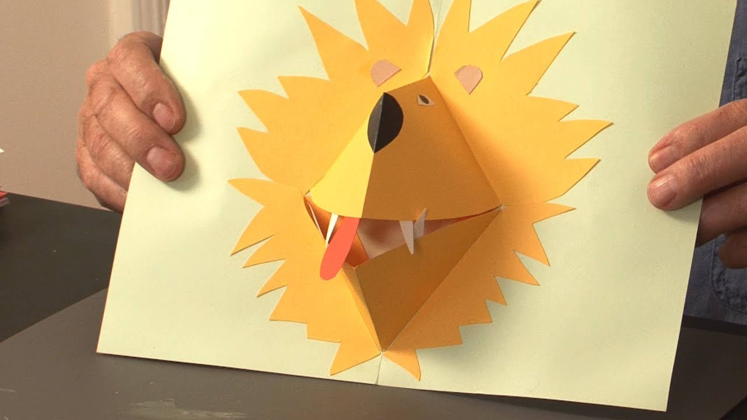 Pop-Up Tutorial 33 - Pop-Up Lion - Birthday Card смотреть онлайн