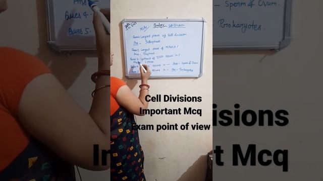 #Cell Divisions -important Mcq #NEET #BPSC #CTET with (Priyanka shukla) смотреть онлайн
