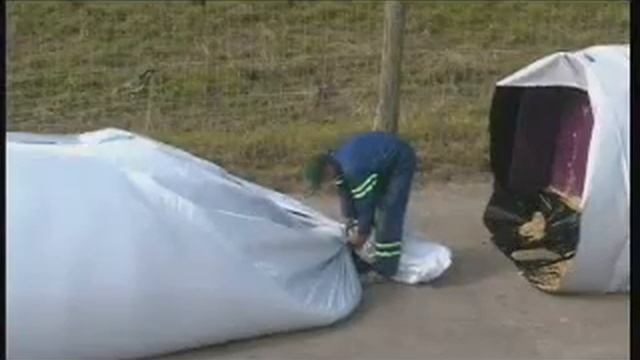 Murska Bagger - хранение зерна в пластиковых рукавах