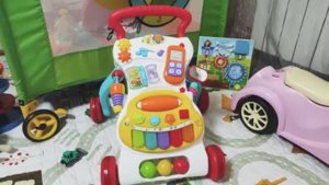 Развивающие игрушки для детей до года. Играем с малышом. Звуки животных. Ходунки толокар.