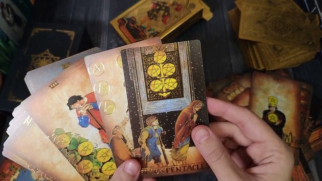 Самая красивая колода Таро Уэйта в мире!!! / GOLD FOIL TAROT 3D обзор Таро Уэйта от White devil смотреть онлайн