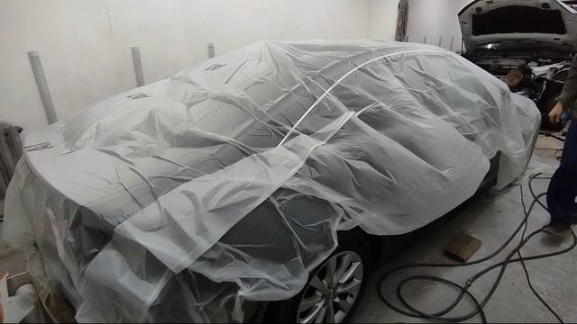 Покраска задних крыльев Audi A6 C7.