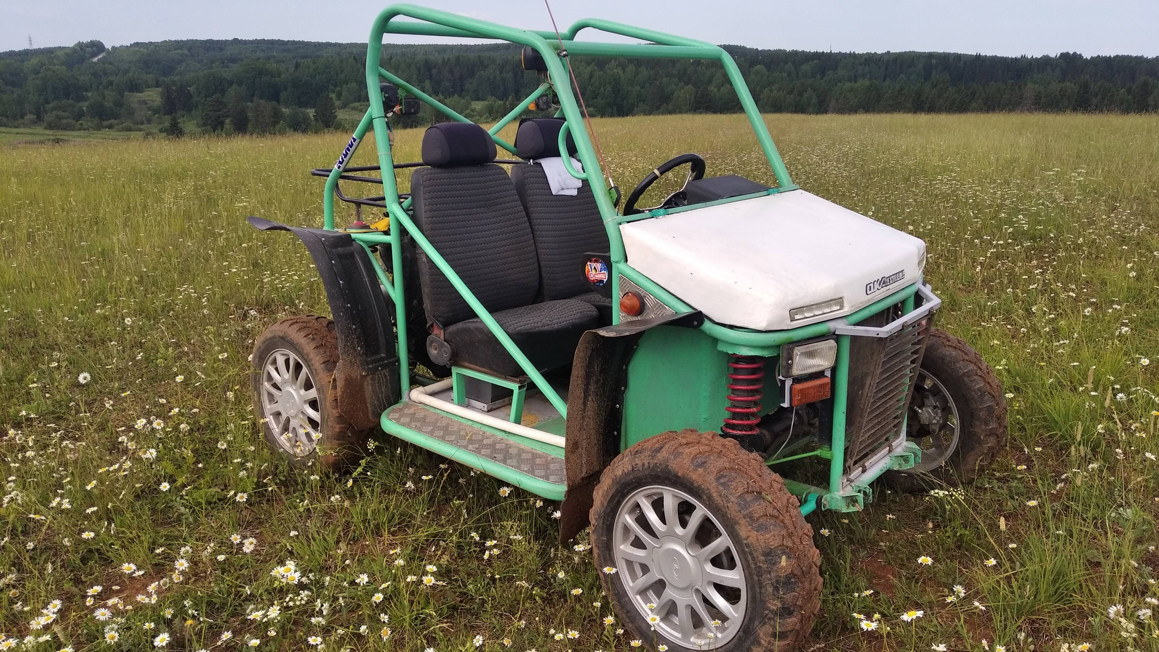 Багги из Оки, Поставили инжектор от Ваз 2114 и побежала еще щустрей. смотреть онлайн