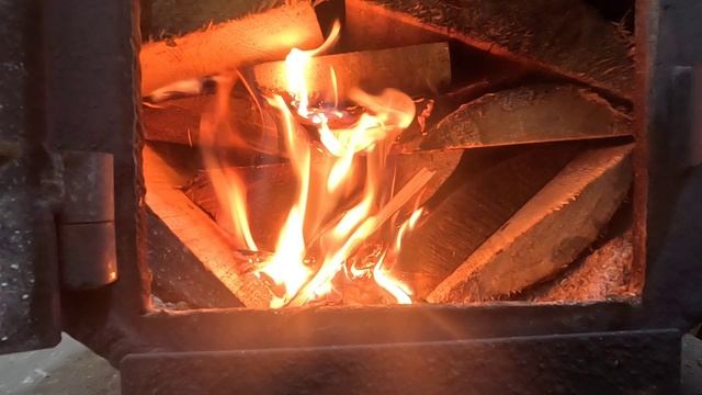 растопим печь в гараже