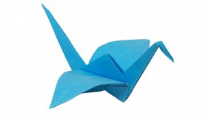 Журавлик из бумаги. Как сделать журавлика