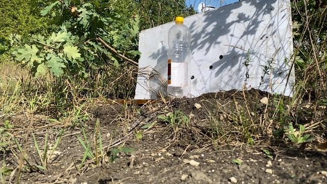 МР 80 13Т против пустой пластиковой бутылки