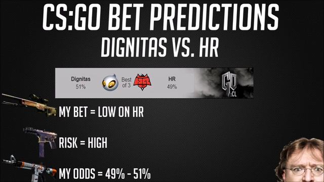 CSGO Lounge Betting Predictions - Dignitas vs. HR 09.08.2015! смотреть онлайн
