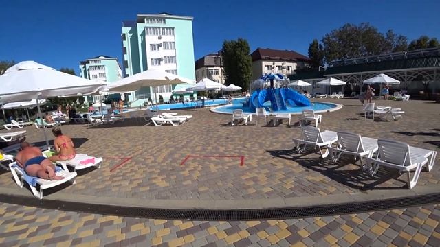 Лазурный берег 4*, парк отель, Анапа. Обзор отеля. смотреть онлайн