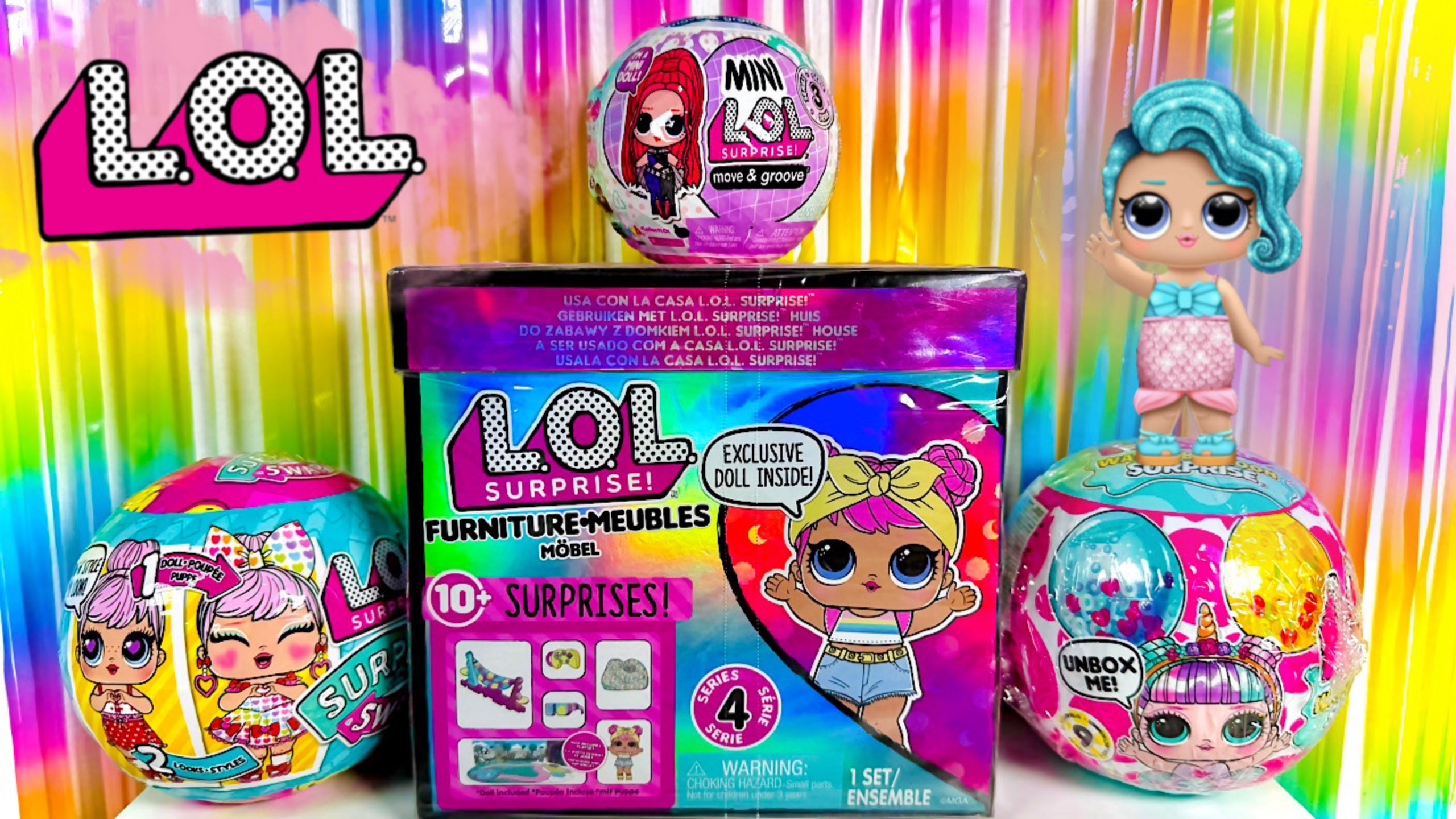 Лучшая Распаковка Лол Сюрприз! Lol Surprise Swap, Mini Lol Move&Grove, Water Balloon, Furniture смотреть онлайн