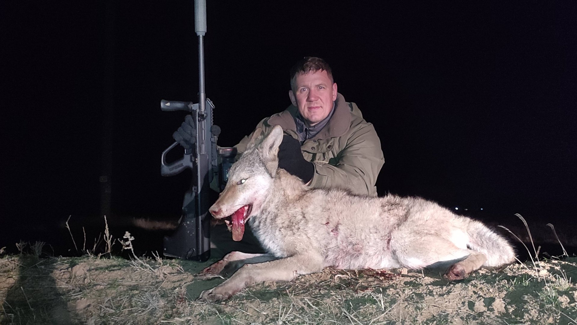 ОХОТА на ВОЛКОВ.ЖДАЛ в ЗАСИДКЕ 10 ЧАСОВ