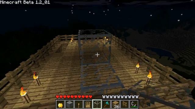 Burning The Wooden Tower In Minecraft смотреть онлайн