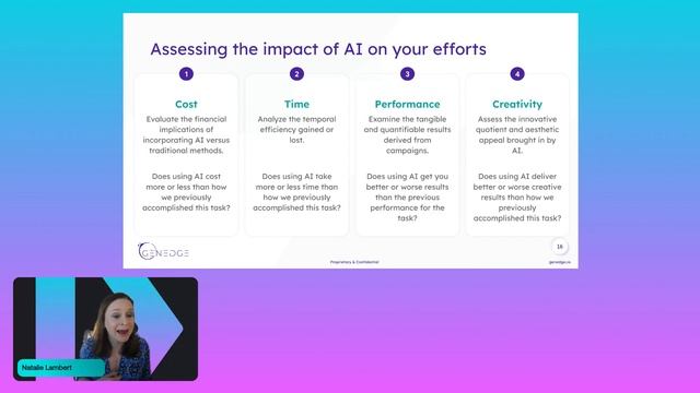 Crafting the Future of Marketing and Comms with Generative AI: Natalie Lambert at GenEdge Consultin смотреть онлайн