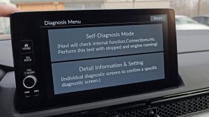 Honda CR-V VI. Инженерное меню