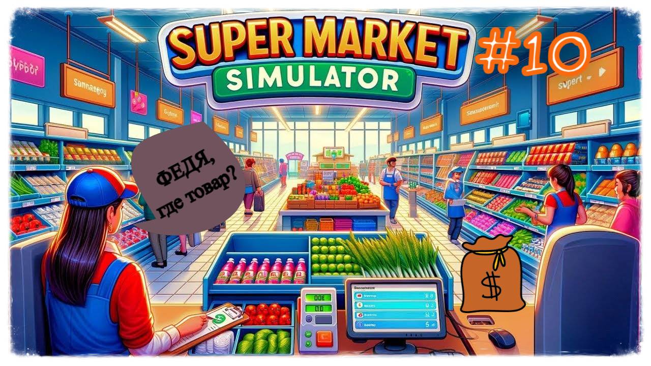 Новый бизнес - нанял работника в Supermarket Simulator #supermarketsimulator