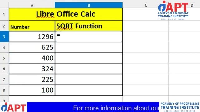 Libre Office Calc | SQRT Function | O Level M1-R5 Full Tutorial смотреть онлайн