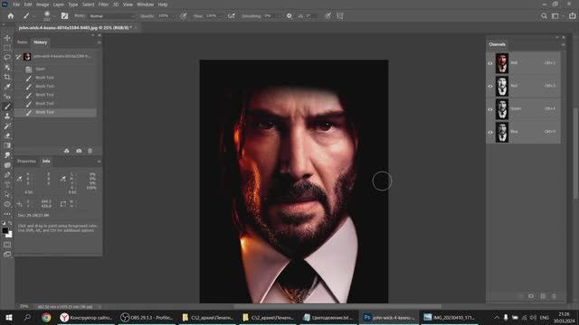 Цветоделение для шелкографии 17 CMYK на черную ткань смотреть онлайн