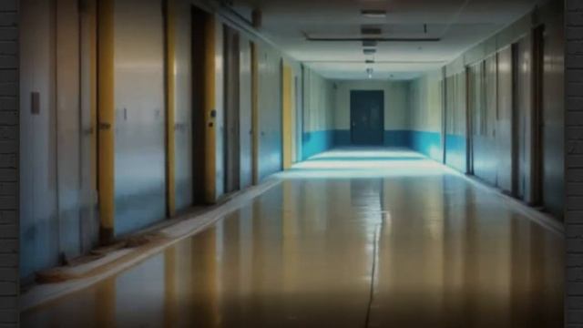 Backrooms image with old TV VCR and VHS effect + ambient sound. смотреть онлайн