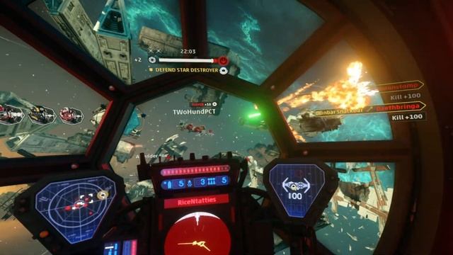 My FIRST Fleet Battle - Star Wars: Squadrons VR Multiplayer Gameplay смотреть онлайн