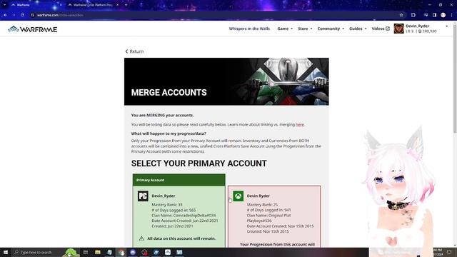 How To MERGE Warframe Accounts! Cross Platform Save Guide! смотреть онлайн