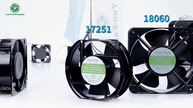 AC fan model list form 60mm to 225mm size смотреть онлайн