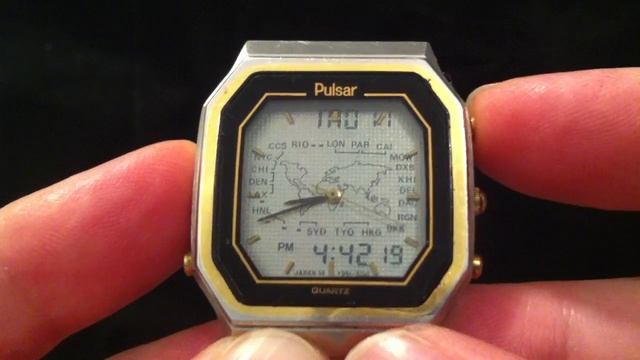 Pulsar Y951 World Time Ana Digi Watch смотреть онлайн
