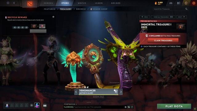 DOTA 2: NEW Battle Pass 2022 ft. "Immortal Treasure 1" Sets смотреть онлайн