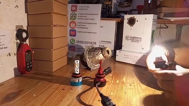 Review Led H11 JL55 55watt 6000k Vs H11 Dcp Upgrade 50watt 5500k