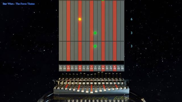 Kalimba Tutorial (easy):  Star Wars - The Force Theme