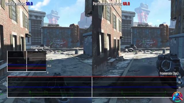 Fallout 4 next gen upgrade PS5 - Graphics Comparison - Quality Mode VS Performance Mode 4K Framerat смотреть онлайн