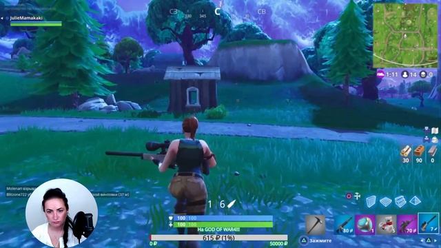 ПЕРВЫЕ ШАГИ ЮЛИ в Fortnite: Battle Royale| Собираю на GOD OF WAR | Фортнайт прямая трансляция смотреть онлайн