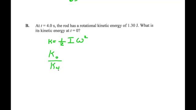 Rotational Kinetic Energy Problem 1 смотреть онлайн