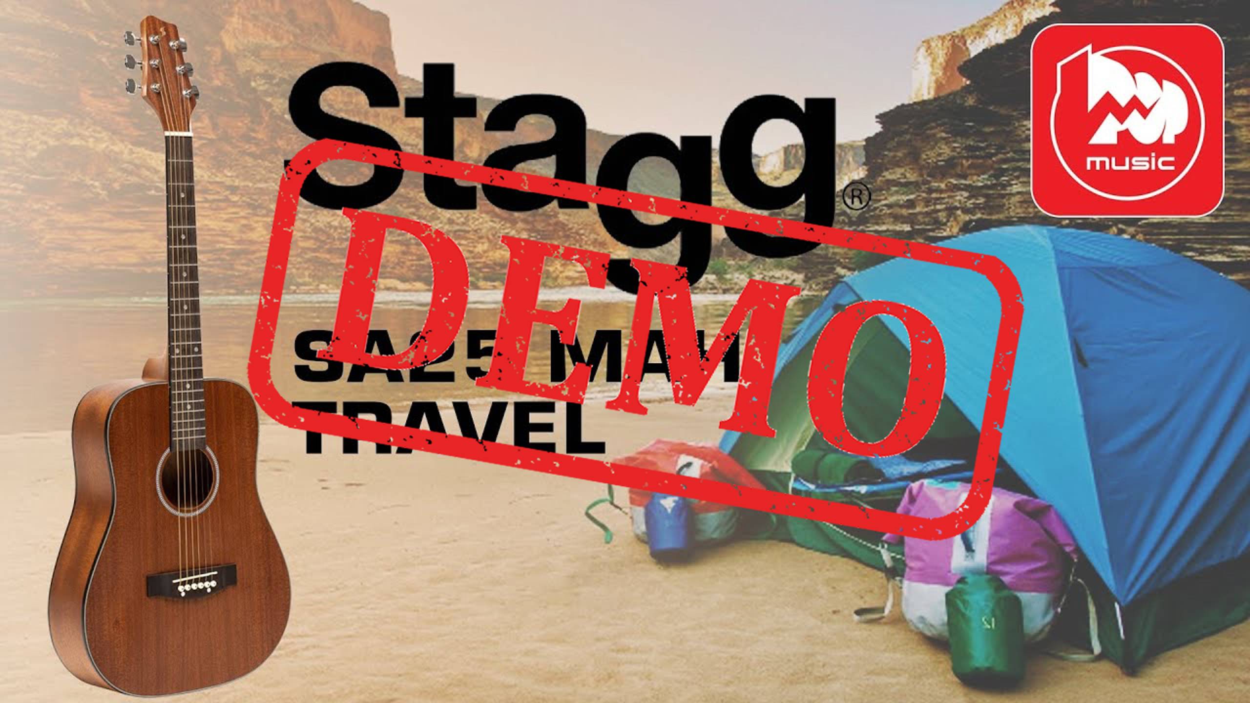 Акустическая гитара STAGG SA25 MAH TRAVEL - демонстрация звучания смотреть онлайн