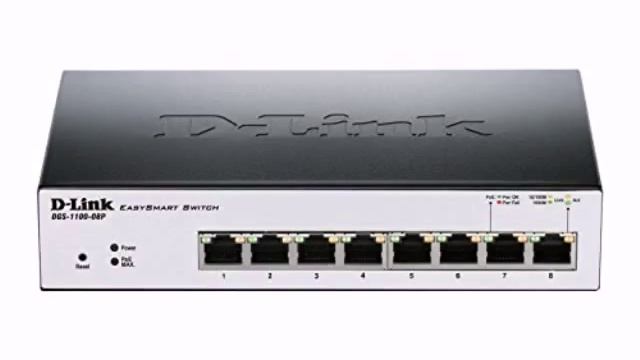 D Link 8 Port EasySmart Gigabit Ethernet PoE Switch DGS 1100 08P Quick Review