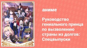 Руководство гениального принца по вызволению страны из долгов 2 серия спешл (аниме-сериал, 2022)