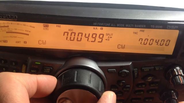 TS-2000 CW на 40 м. с A5A смотреть онлайн