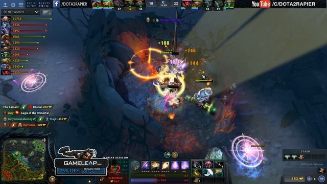 MagE- [TA] vs Miracle- [Invoker] 300 APM vs 450 APM Dota2 смотреть онлайн