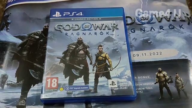 UNBOXING GOD OF WAR RAGNAROK GAMEPLAY(,GAME4 U ) смотреть онлайн