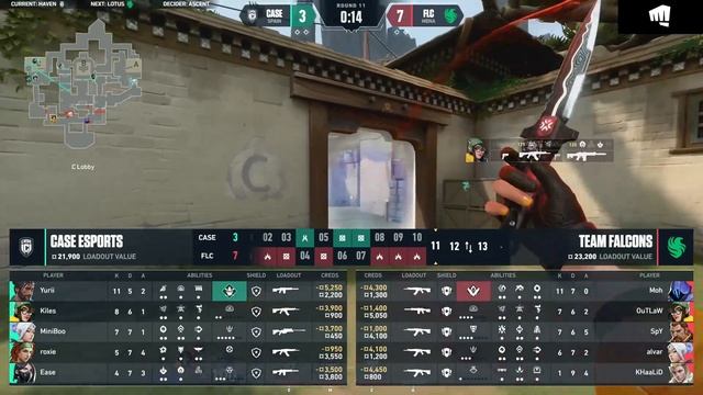 [FR] Falcons Vs Case Esports - Map 1 - VCT Ascension EMEA 2023