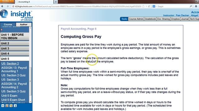 Accounting I: Unit 5 - Section 2-1 смотреть онлайн