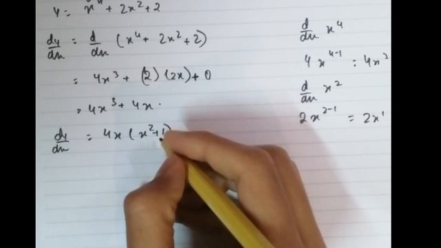 If y=x^4+2x^2+2, show that dy/dx=4x√y-1 (using differential techniques) смотреть онлайн