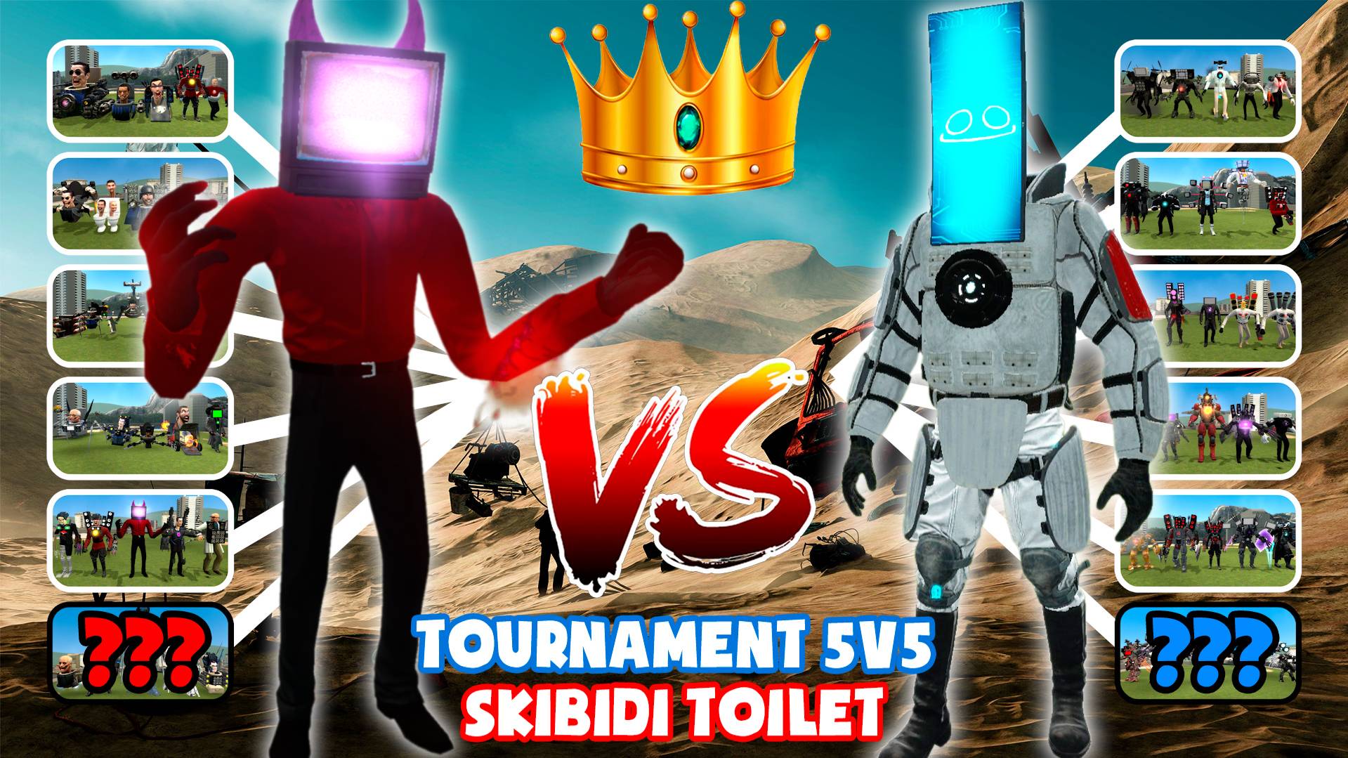 😈НОВЫЙ EVIL TITAN И СКИБИДИ ТУАЛЕТЫ ПРОТИВ КАМЕРАМЕНОВ В ТУРНИРЕ🤷♀️ смотреть онлайн