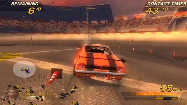 FlatOut 2 - Gameplay | Single Derby, Derby Bowl 1 | car: street class, Speedevil смотреть онлайн