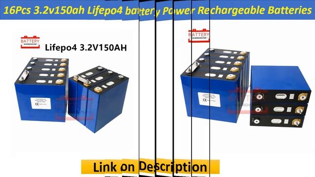 TOP 5 Best Lithium Iron Phosphate LiFePO4 Battery In 2020 | 16 Pcs Lifepo4 Batteries For Solar
