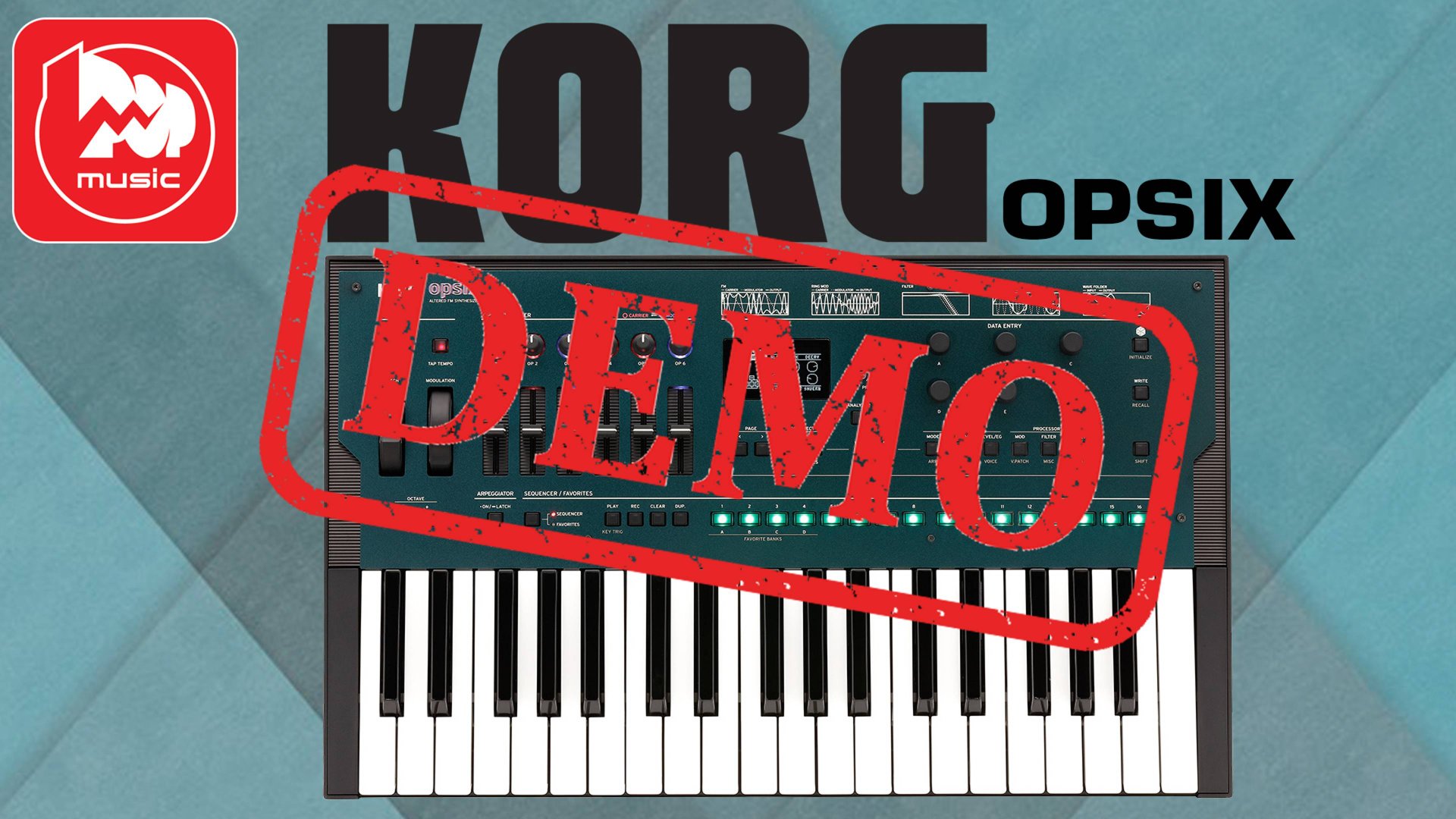FM синтезатор KORG OPSIX - демонстрация звучания смотреть онлайн