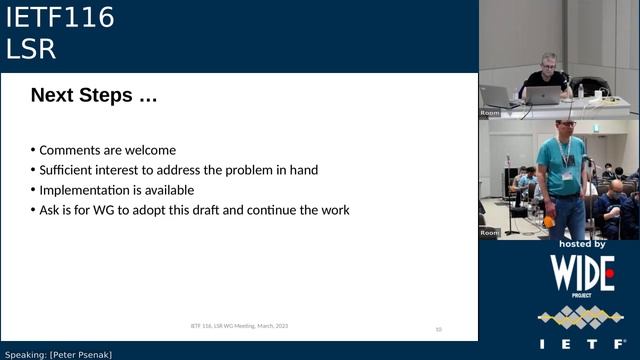 IETF116-LSR-20230327-0030 смотреть онлайн