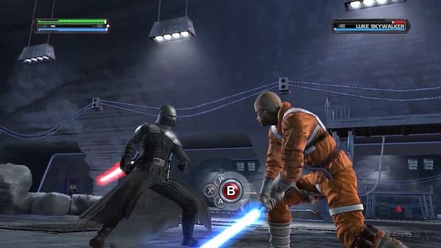 Star Wars The Force Unleashed Starkiller vs Luke Skywalker with Cutscenes смотреть онлайн