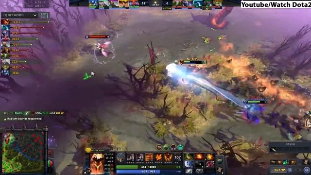 Miracle |Shadow Fiend Safelane | 22 KILL | Watch Dota2 Immortel players Gameplay. смотреть онлайн